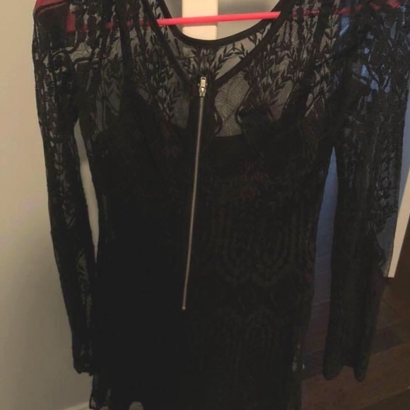 urban outfitters lace dress with slip - Picture 4 of 4